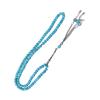 Handmade Muslim Prayer Beads Chain Imitation Turquoise Cultural Accessory For Daily Worship And Fashion Jewelry