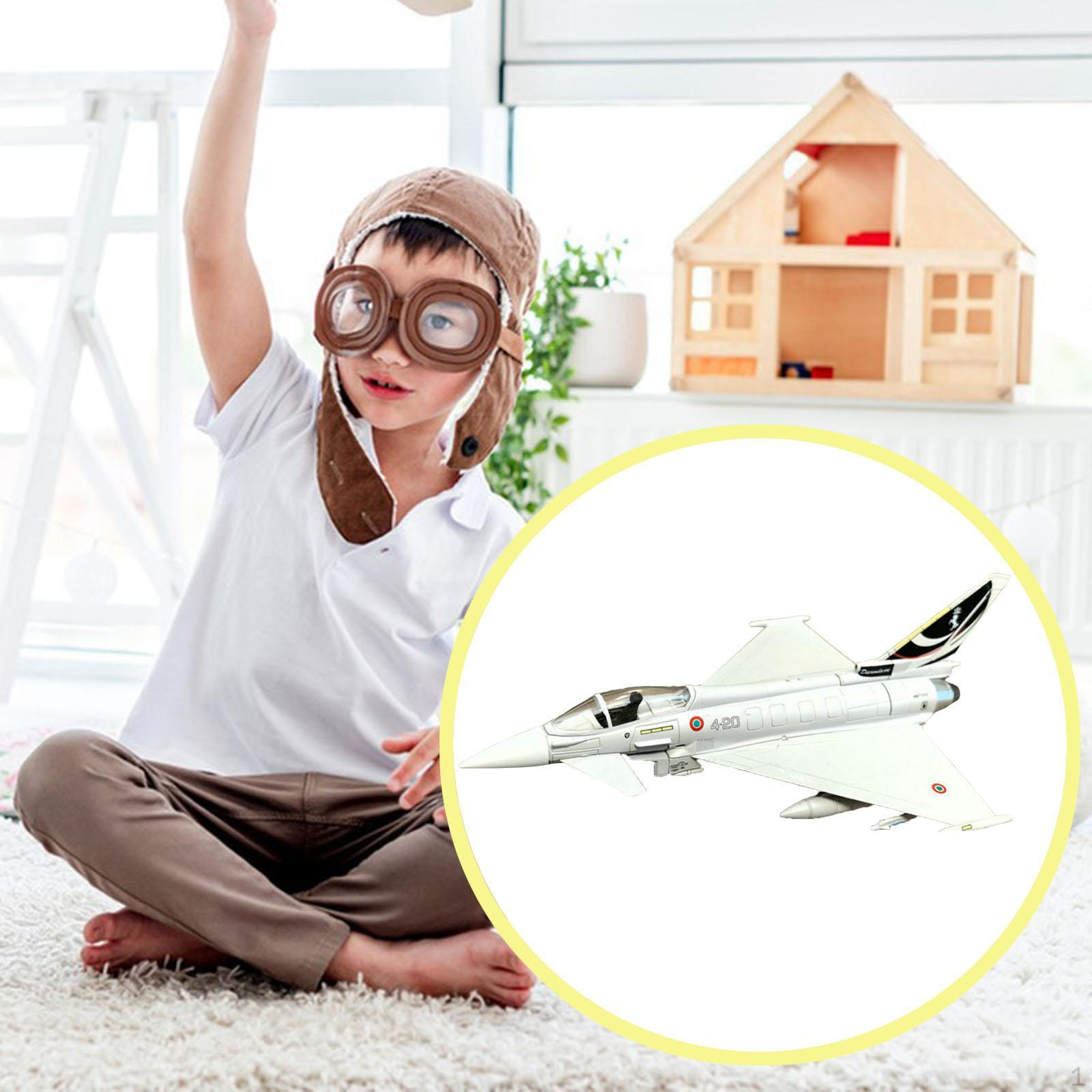 

1/100 Ef2000 Fighter Jet Airplane Model Diecast Aircraft Tabletop Decoration Adults Gift