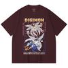 230 Gsm 100% Cotton Digimon V7 Print Unisex Heavy Cotton T Shirt