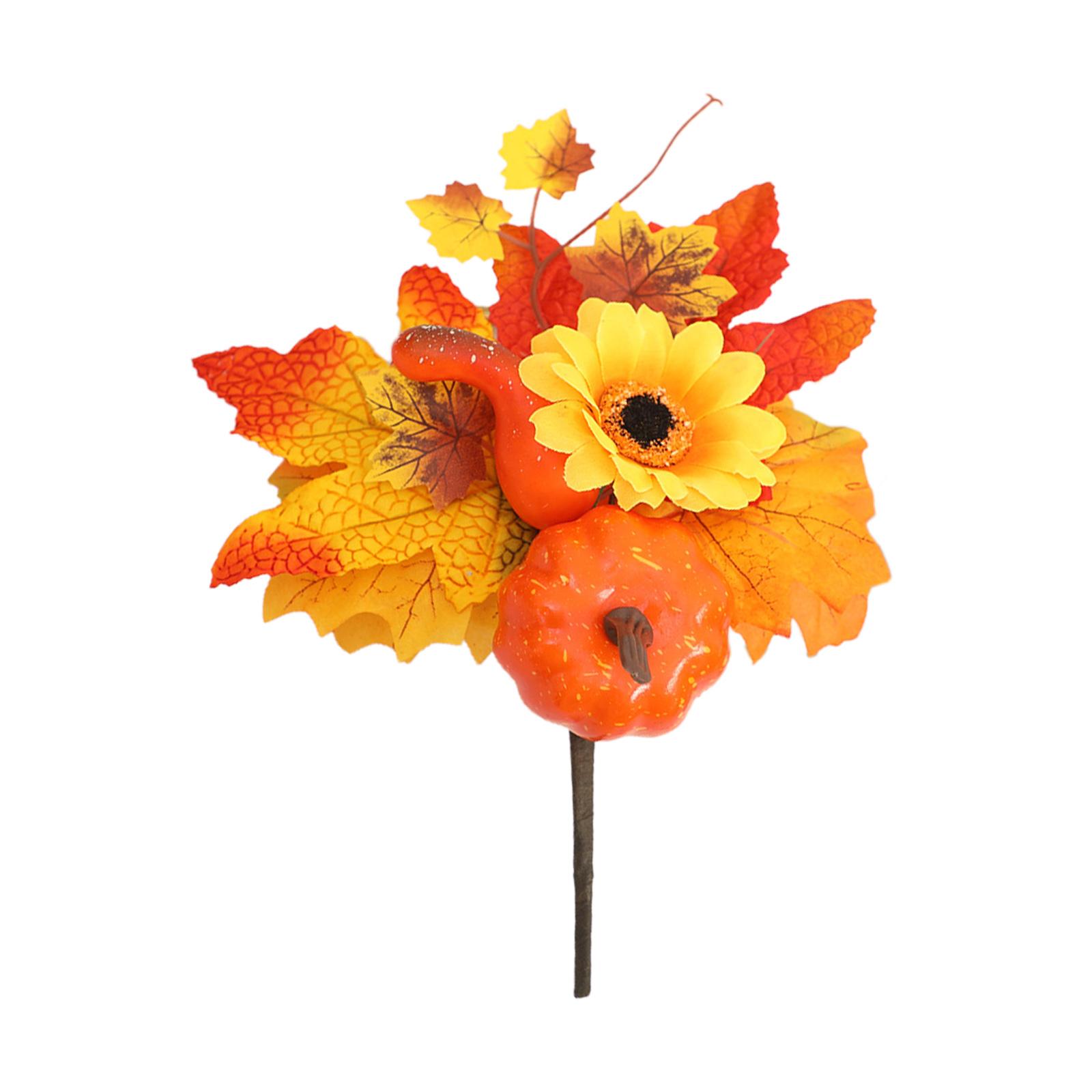 

Украшения на Хэллоуин Веточки Венок из кленовых листьев Тыква Шишка Красные фрукты Аксессуары