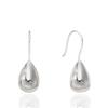 Ozel Silver925 Glossy Teardrop Fish Hook Earrings ES179E