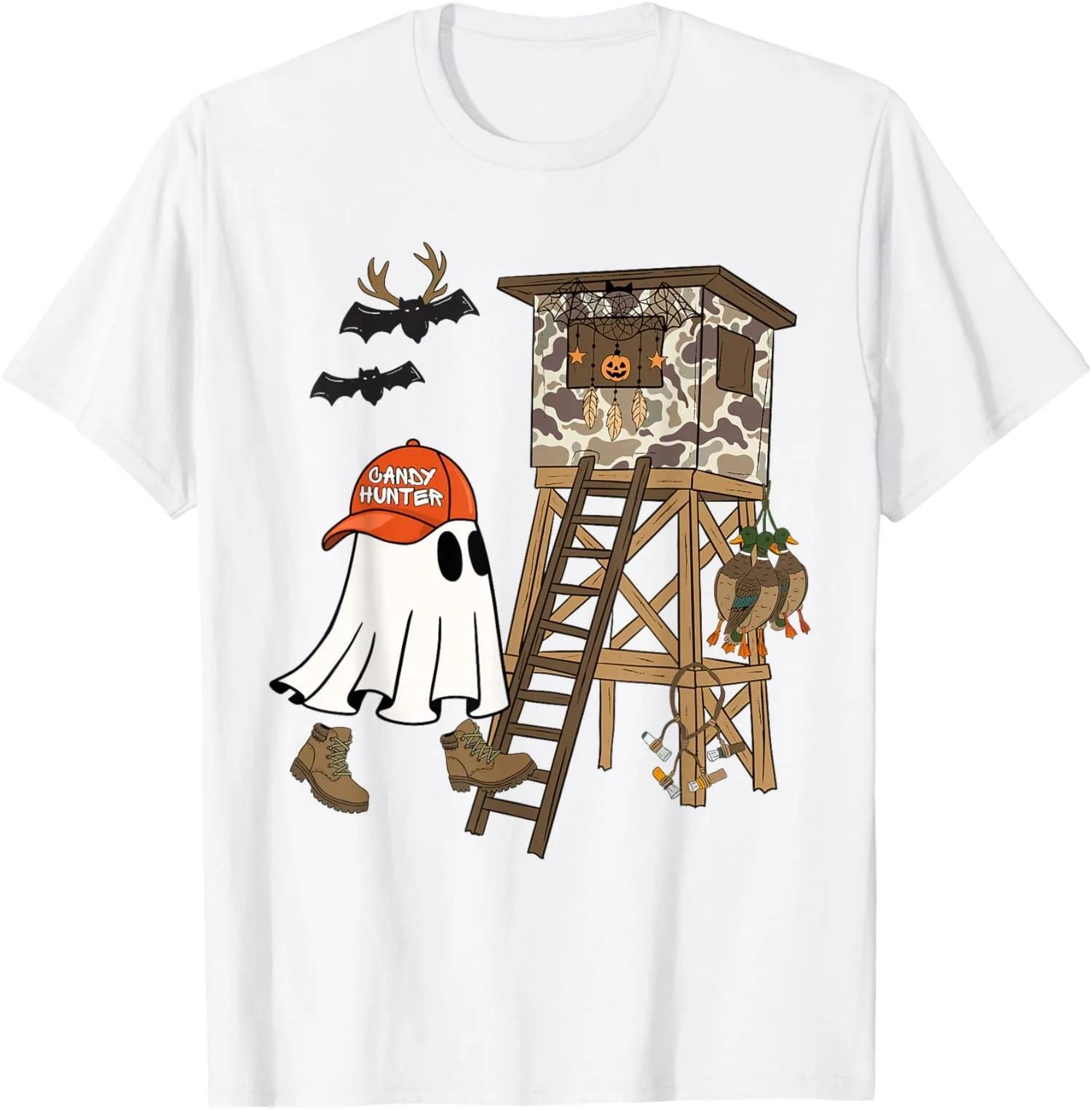 Candy Hunter Ghost Camouflage Hunting Deer Duck Graphic Tee Unisex Cotton TShirt S