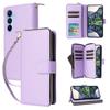 R20 For Samsung Galaxy A15 4G/5G Case Zipper Phone Leather Cover Stand View