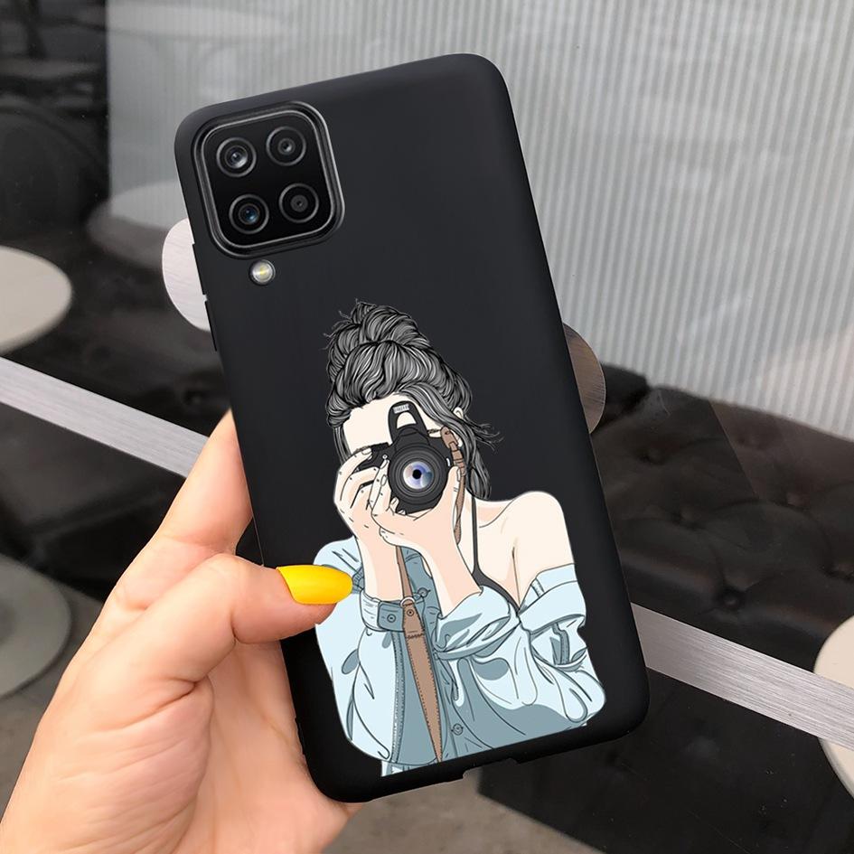 For Samsung Galaxy A12 Case Samsung A42 5G Lovely Heart Cover Back Fundas For Samsung A 12 SM-A125F SM-A426B A 42 5G Phone Cases