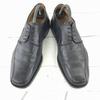 Ambiorix Belgium Vintage Leather Swirl Moc 42 26 Czarne buty wizytowe biznesowe(UŻYWANY)