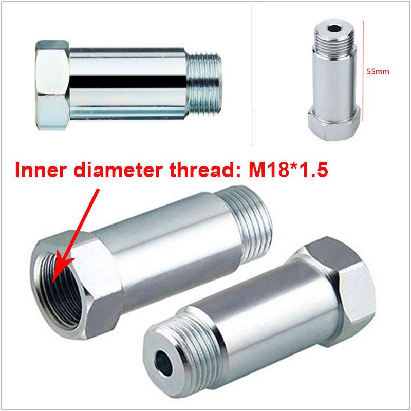 2PC Universal 55mm Hexagonal Oxygen Sensor with M18x1 5 Thread High Quality Durable Design