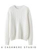 Women's Heavyweight Cashmere Loose Knit Sweater – Autumn/Winter New Style European Design