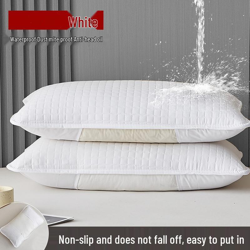 

Sweatproof Mite-Proof Pillowcase: Anti-Oil & Stain, Protective Nano Isolation Layer for Men & Women. 48cm x 74cm