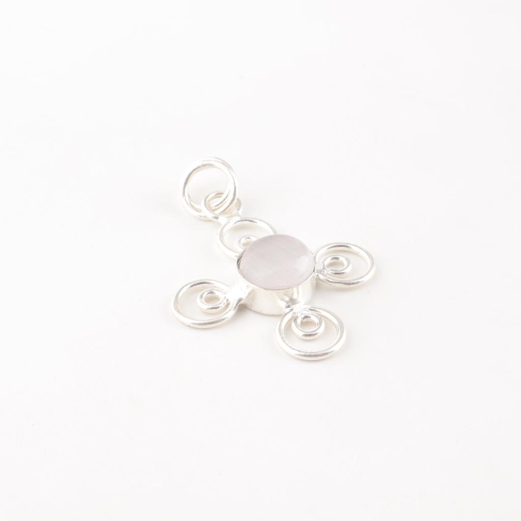 Selenit Edelstein 925 Gestempeltes Silber Schmuck Handgefertigte Kette Anhänger Für Frauen PP-41-46