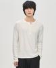 Prairie Henley Neck Ribbed Long Sleeve (Ivory)