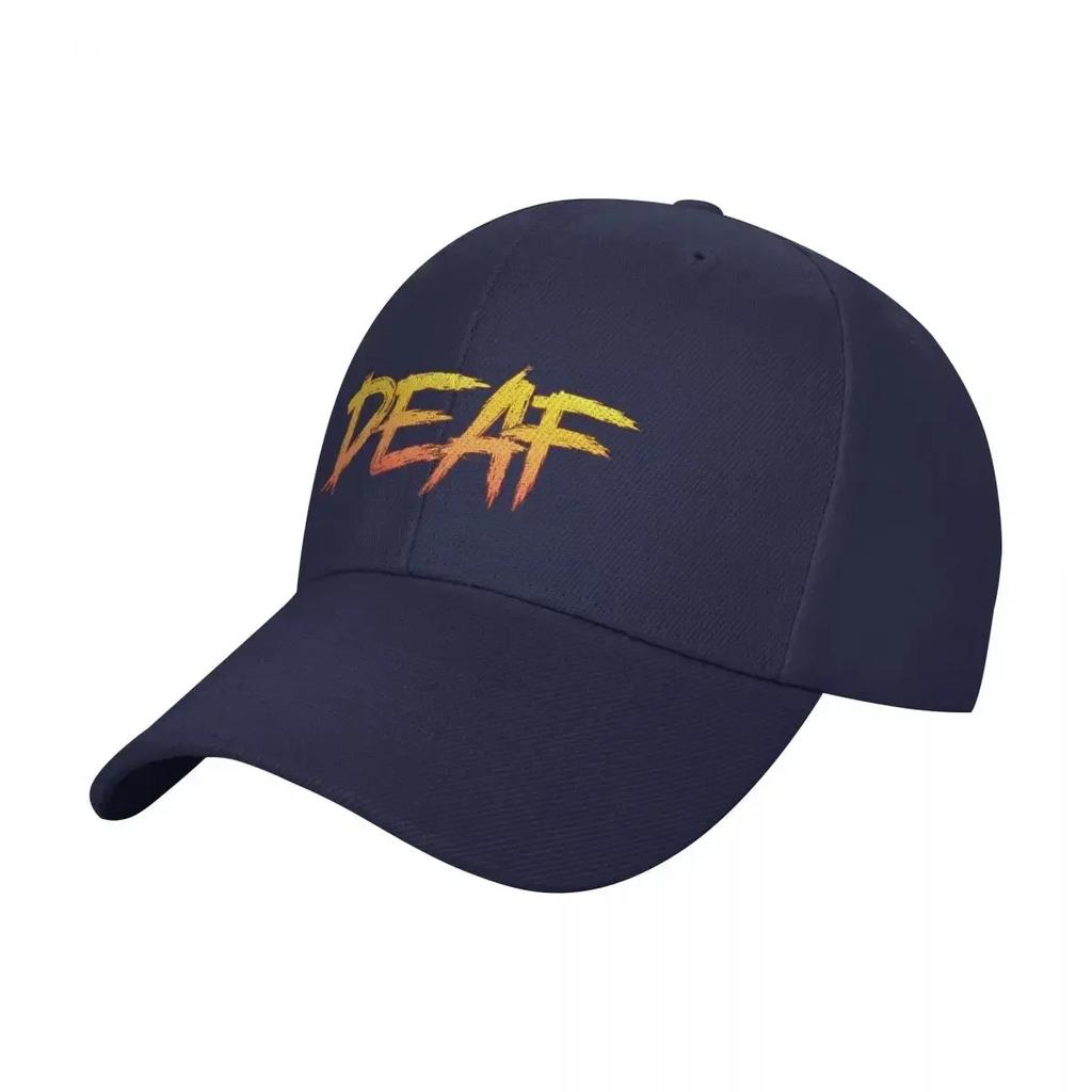 Gehörlose Verzweifelte Typografie Baseballkappe Hut Luxusmarke Partyhut Unisex Hüte Damen