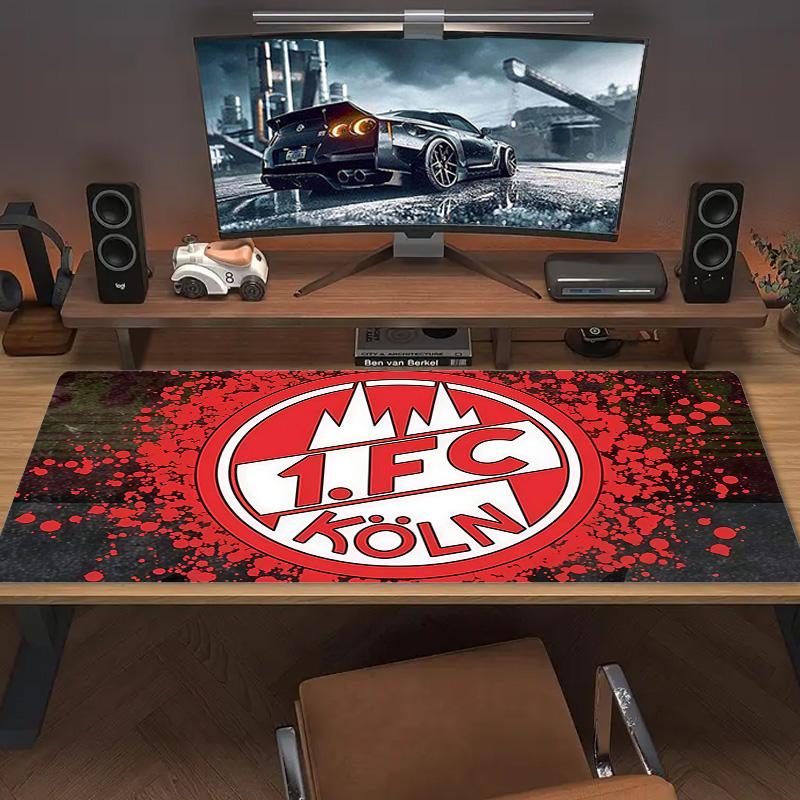 1. FC Köln Print  Cushion Non-slip Laptop Tablet Big Mousepad XXL Mat Mini PC Playmat With Lock edge