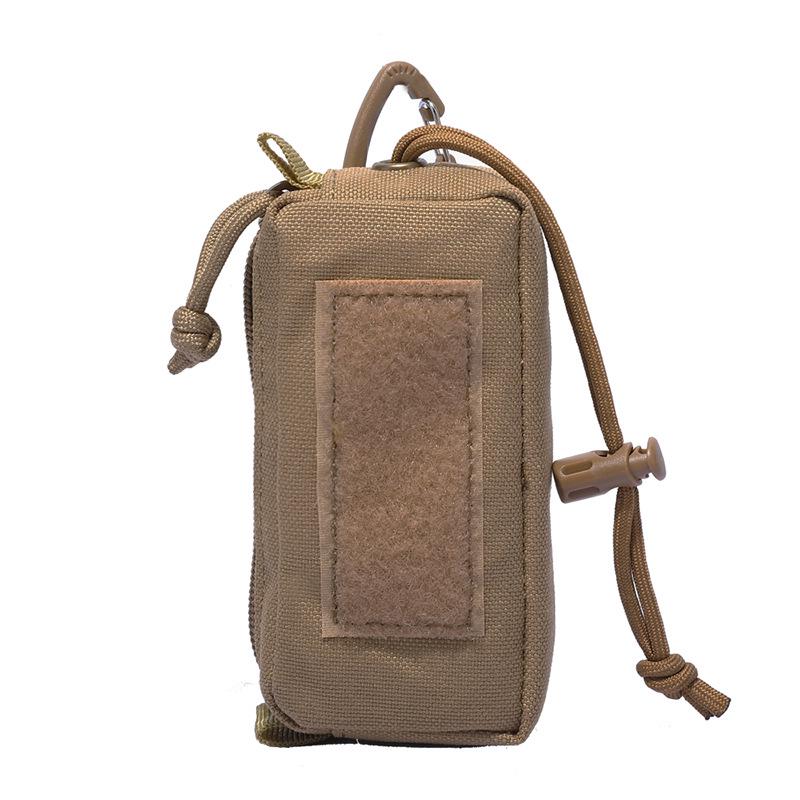 Tactical Outdoor Multifunctional Key Waist Bag – Portable Zipper Rectangular Pouch for Wilderness Mountaineering