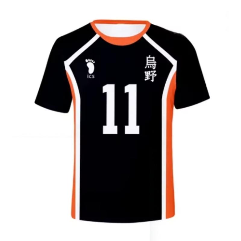 Summer Haikyuu Short Sleeve Tops Men 3D T-shirt Volleyball Team Uniform Training Clothes Women Tshirt Casual Printing T Shirt Oversized
