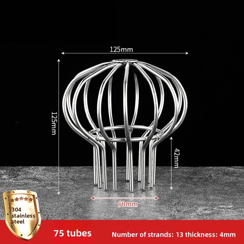 304 Stainless Steel Gutter Balloon Guard Filter Anti-leaf Fall Anti-blocking Rooftop Floor Drain Cover Easy Installation