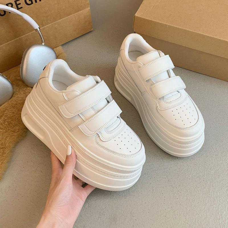 

Premium board shoes Angola red casual sports shoes women s spring and autumn 2025 new height-increasing super thick-soled white shoes 40 белый