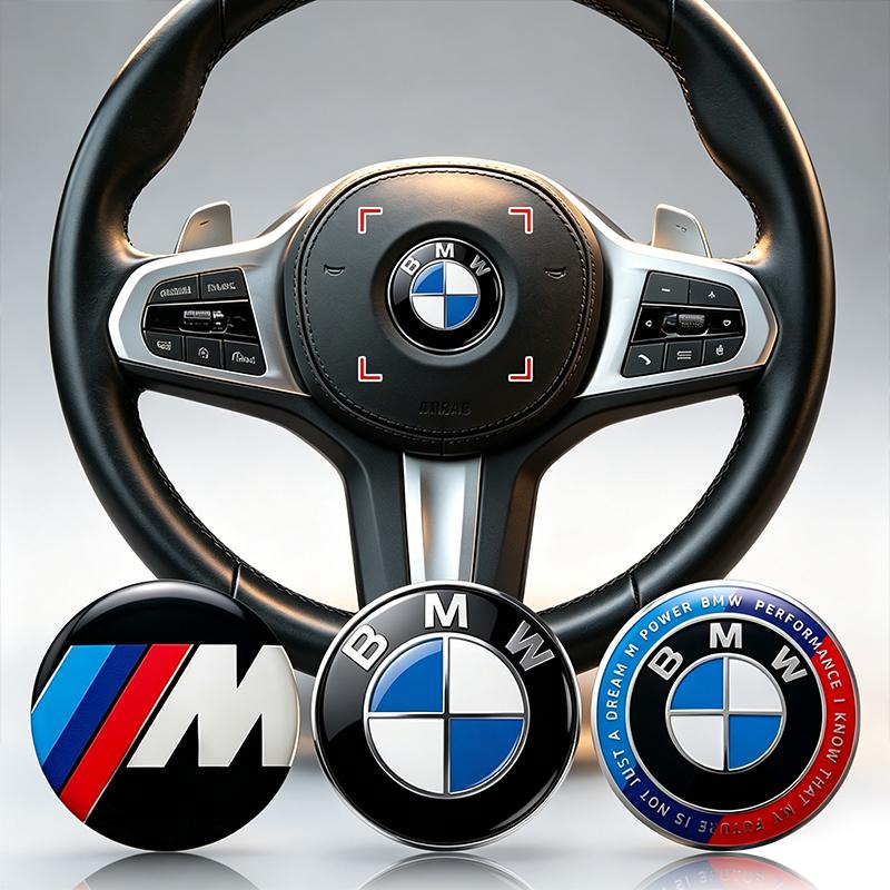 1 Stück Auto Lenkrad Aufkleber Dekoration Logo Plakette für BMW E46 E39 E90 E60 E36 F30 F10 E34 E30 F20 E92 M3 M4 M5 X5 X6