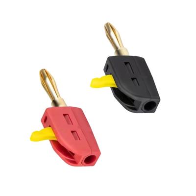4mm Bananenstecker 32A Vergoldete Kontakte Schnellverschlussklemmen für Lautsprecherkabel Schraubtyp 4mm Bananenstecker