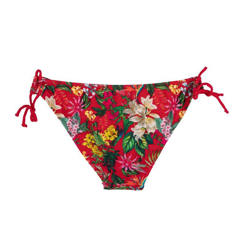 Maillot de bain 2 pièces rouge fleuri Femme HAUTE PRESSION