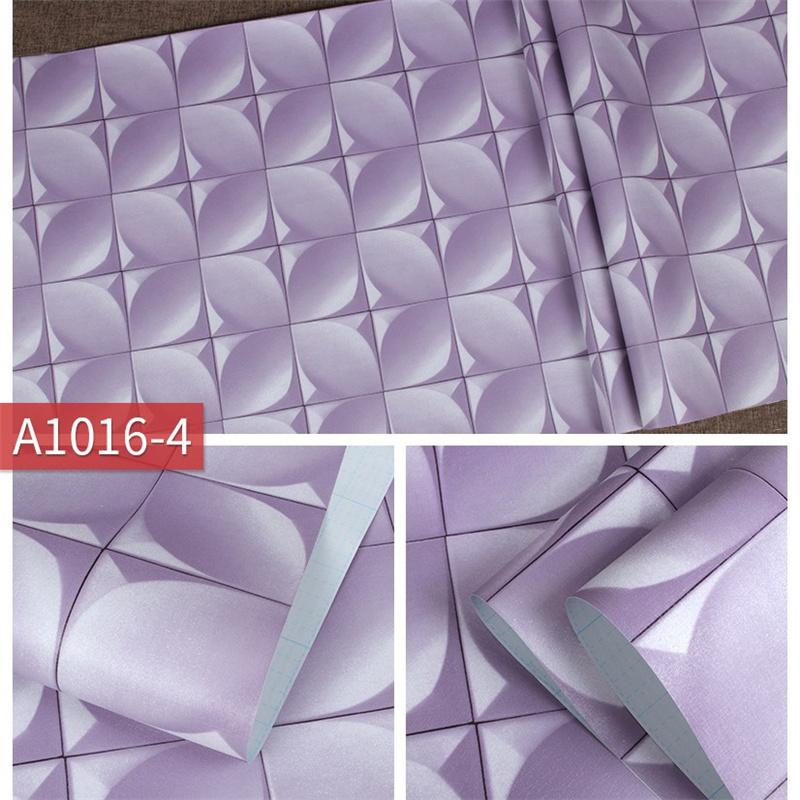 Simple 3D Stripes Self-Adhesive Waterproof Wallpaper Wall Decor Desk & Furniture DIY Removable Stickers