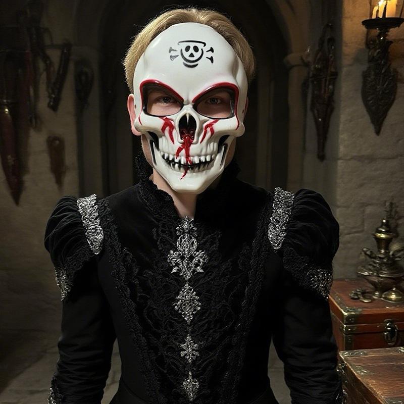 Goblin Elf Mask Evil Orc Masks Greepy Demon Skull Monster Helmet Goblinoid Halloween Carnival Party Costume Prop