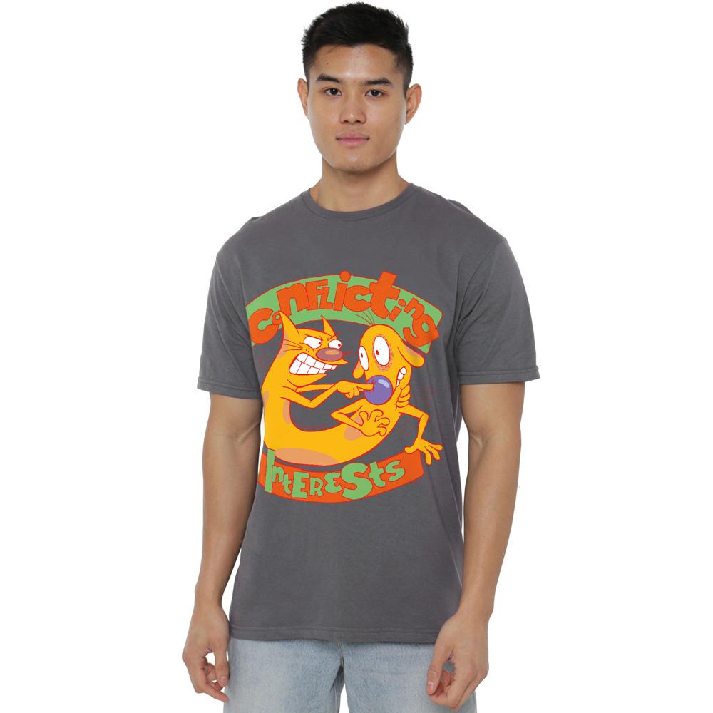 CatDog Mens Conflicting Interests T-Shirt