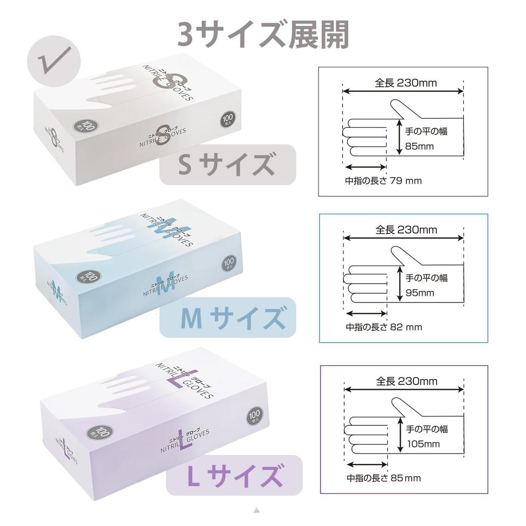 Disposable Nitrile Ambidextrous boxes x 100 gloves per Sanitation Law AI-WILL Gloves, White, Small, (20 box) [Food Compliant] Powder-Free, Latex-Free