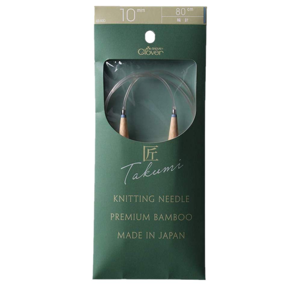 Clover Takumi Circular Knitting Needles S 80cm Jumbo 10mm CL45-830
