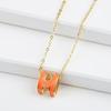 2026 Snyggt Titanstål Bokstavshänge Halsband - Koreansk Design Enkel Nyckelbenskedja för Kvinnor