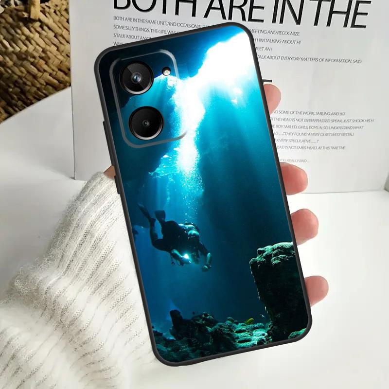 Scuba Diving For Realme GT7 Pro GT6 C75 C61 C67 C63 C71 C55 C51 C65 C53 10 11 12 13 14 15 Pro Plus Case