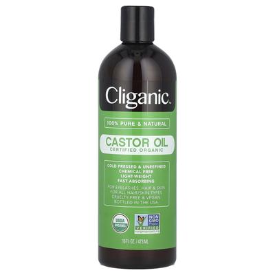 100% Pure & Natural, Organic Castor Oil, 16 Fl Oz (473 Ml)
