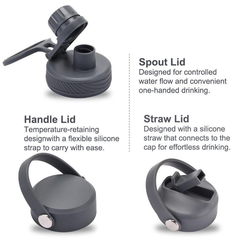 Pokrywka termosu o dużej pojemności 1L, wygodny uchwyt, pokrywka kubka sportowego na zewnątrz