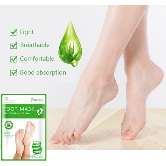 2Pcs Foot Covers Hard Dead Skin Removal Moisturizing Exfoliating Feet Skin Care