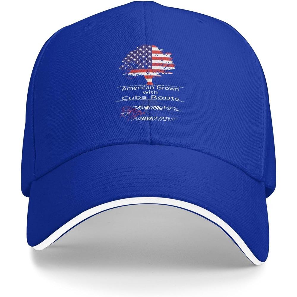 Sandwich Baseball Cap for Men & Women, 3-Layer Contrast Design Adjustable Hat, Lightweight Durable Cap