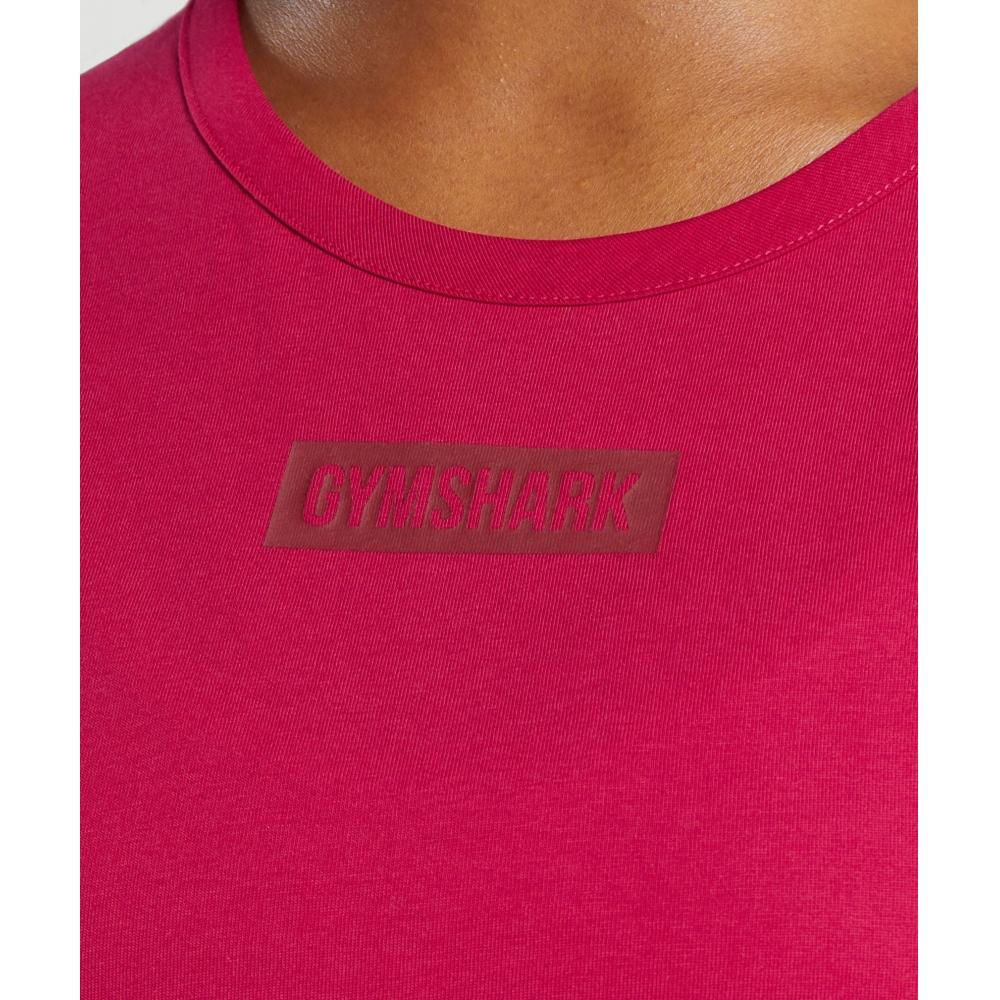 Gymshark Block Crop Top Build Pink B7a1s Kb7b