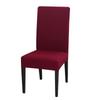 1PC Washable Kitchen Elastic Wedding Stretch Party Chair Protector Dining Room Solid Living Room Chair Slipcovers
