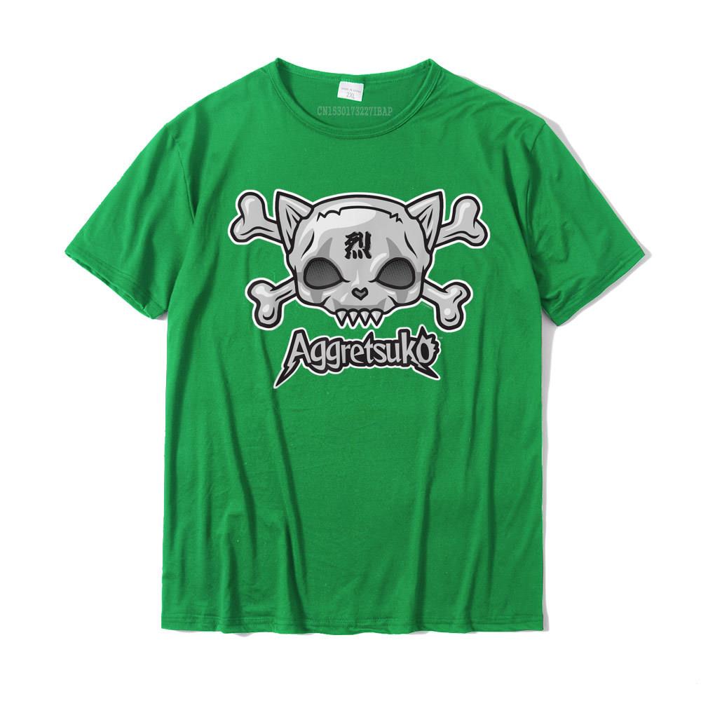 Aggretsuko Skull And Crossbones Tee Shirt Cotton Tops Shirts Funny Funky Normal Top TShirts Happy New Year