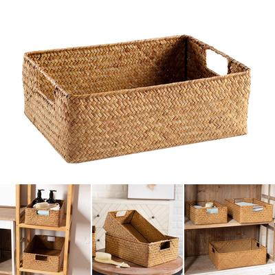 Handwoven Seagrass Basket for Living Room and Kitchen Use