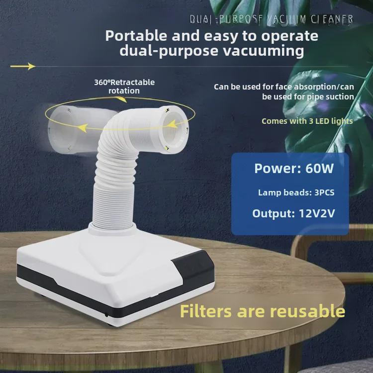 Dental LED Mini Vacuum Cleaner: Dual-Purpose Engraving, Grinding & Polishing Tool.