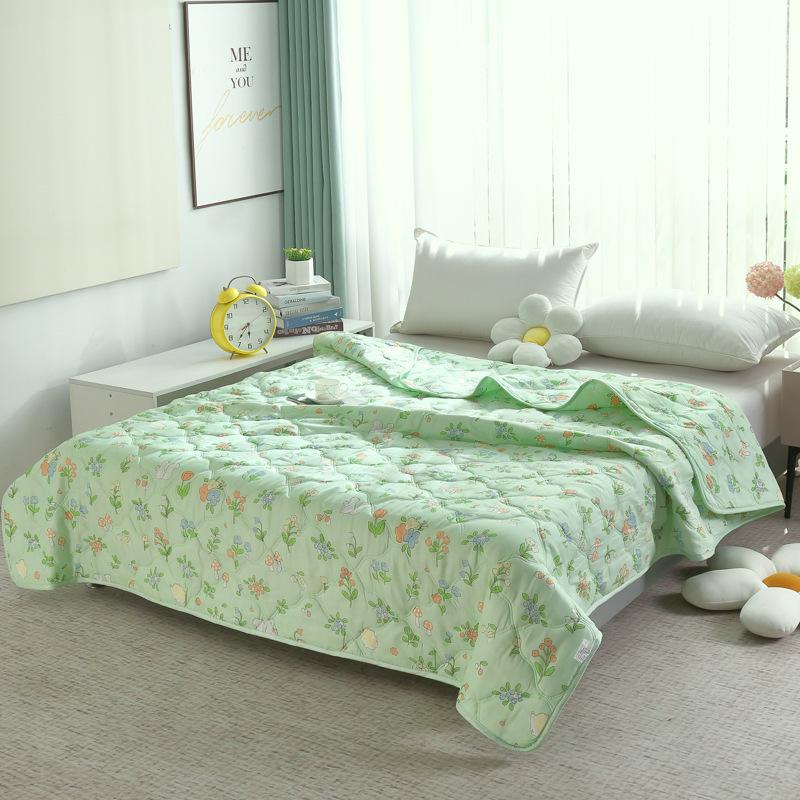 Summer Spring Ultrasound Cool Blanket Thin Wadding Comforter King Queen Size Bedspread Double Air Conditioning Camping Bed Quilt