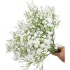 15 Bundles of White Artificial Starry Sky Flowers, Fake Flowers, Wedding Bouquets, Bridal Party, Home DIY Decoration (28CM)
