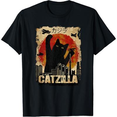 Vintage Catzilla - Funny Kitten and Cat T-Shirt