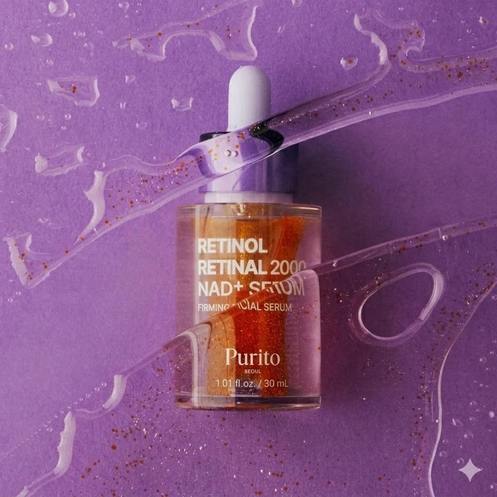 PURITO SEOUL Retinol Retinal 2000 NAD+ Serum 30ml – Firming & Anti-Aging Dual Retinoid Serum