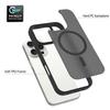 Coque de protection pour iPhone 16 Pro Max - BOOLING - Anneau Magnétique - Silicone et PC - Noir - Antichoc