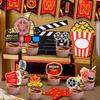 84Pcs Movie Night Party Decorations, Movie Night Party Supplies - Movie Night Party Balloons Backdrop Tablecloth&Movie Night Happy Birthday Banner etc