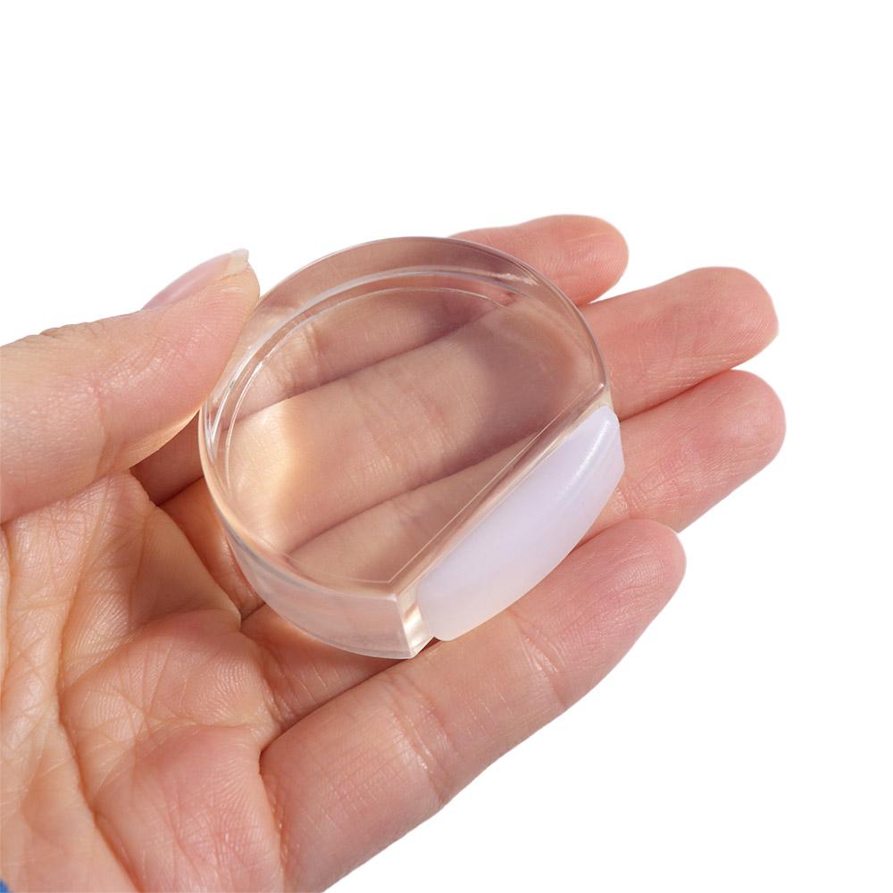 Self Adhesive Silicone Door Stop Light Weight Door Block Universal Transparent Door Stopper Floor