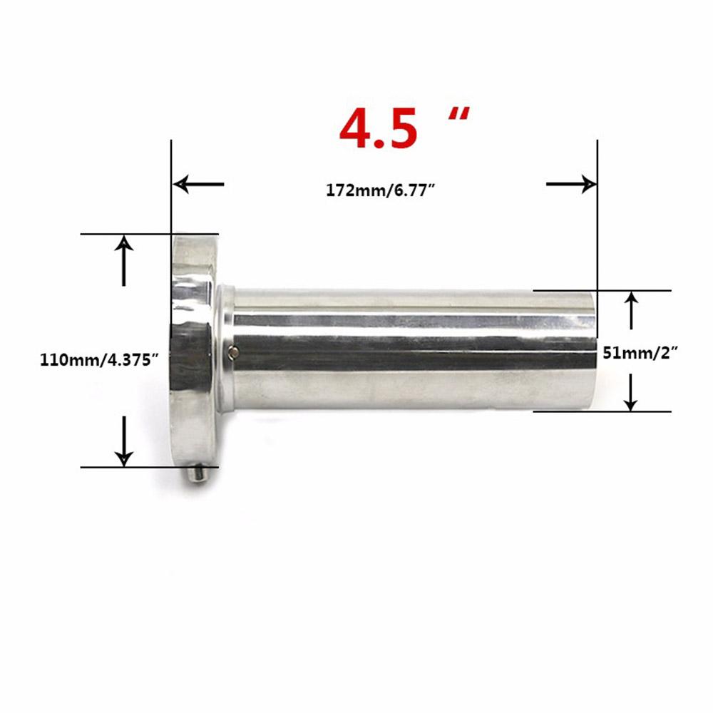 Universal unadjustable 85mm 3.5" /98mm 4'' /110mm 4.5'' Car Stainless Chrome Exhaust Muffler