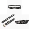 Y2k Fashion Punk Belt For Women With Double Ring Rivets For Daily Wear And Street Outfits
