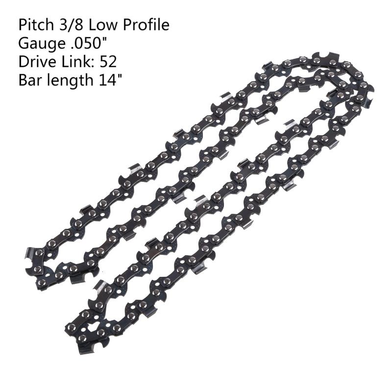 14 Inch 52 Chain Link Chainsaw Saw Drive Link Link 3 / 8lp  Caliber Saw Blade for Garden Tools