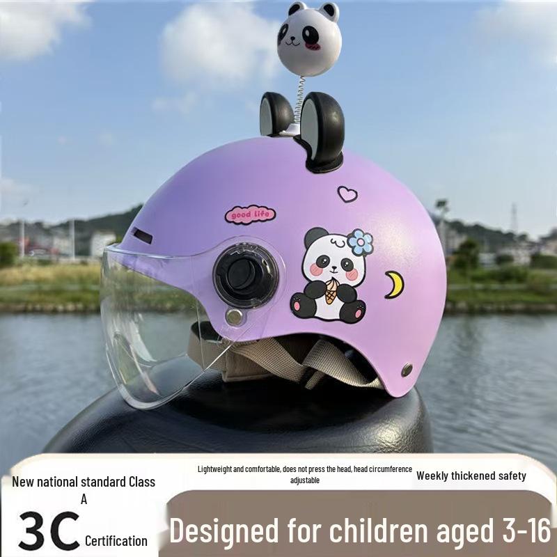 Ultra-Light Breathable Kids' 3C Electric Vehicle Helmet with Sun Protection, for Boys & Girls